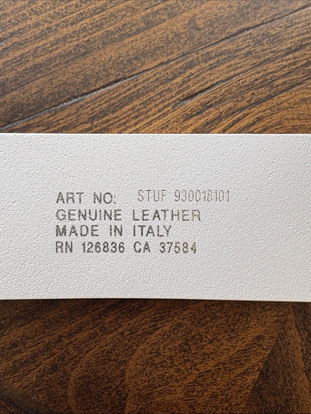 J Lindeberg Slater White Leather Golf Belt NWT Size 38